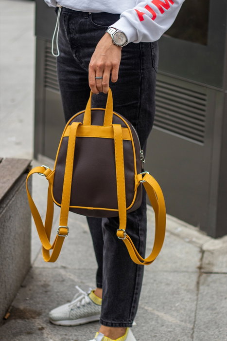 Zoozie Bags Oslo Marrón y Amarillo
